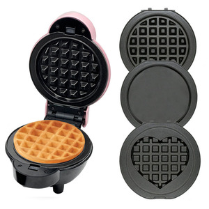 Mini gaufrier électrique 3 en 1 antiadhésif pour le petit-déjeuner à la maison - Product Image 3