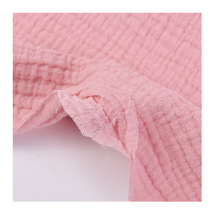 Produttore 100% <span class=keywords><strong>cotone</strong></span> crêpe doppio strato di garza di <span class=keywords><strong>cotone</strong></span> organico tessuto di mussola bianco <span class=keywords><strong>Seersucker</strong></span> per abbigliamento per bambini - Product Image 6