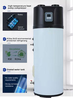 Bomba de Calor Doméstica Todo en Uno Bobiller R290 de Alta Eficiencia con Tanque de Almacenamiento de Agua Caliente de 200L y WIFI