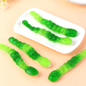 Caramelos de Goma de Alta Calidad con Empaque Personalizable, Fabricante de Caramelos de Goma, Venta al por Mayor, Caramelos de Goma Halal con Forma de Oruga Verde - Product Image 5