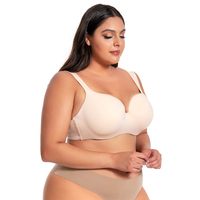 Ensemble Soutien-Gorge et Culotte Femme Grande Taille à Armatures Push-Up Bonnets Profonds Couvrance Totale