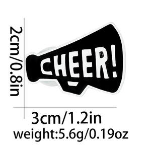 थोक चीयरलींग पिन स्पोर्ट्स बैज ब्रोच लैपल पिन फैशन बैकपैक सजावट कपड़े मिश्र धातु एनमेल ब्रोच पिन - Product Image 6