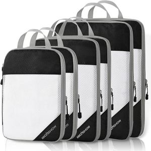 Organizador de equipaje ideal para viajes, nailon resistente e impermeable con cremallera suave y asa portátil - Product Image 5