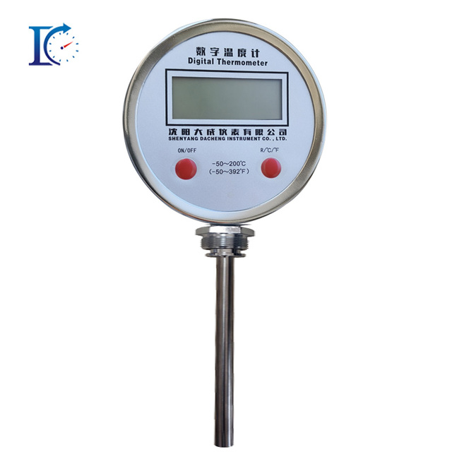 Digital Display Bimetal Stainless Steel Industrial Reactor Thermometer Pharmaceutical Temperature Instruments USB OEM ODM