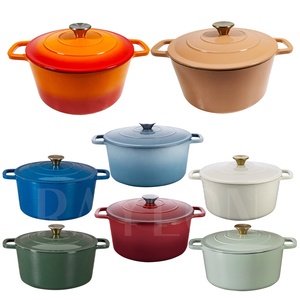 Nouveau four hollandais en <span class=keywords><strong>fonte</strong></span> à induction jaune <span class=keywords><strong>cocotte</strong></span> en émail antiadhésif pour batterie de cuisine four par Japanese Design vente en gros - Product Image 1