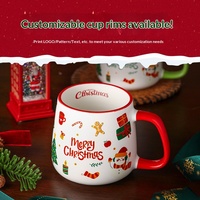 Tasse en céramique personnalisée de haute qualité, motif dessin animé, fabriquée en Chine, idéale comme cadeau de Noël, Halloween ou Pâques, souvenir de vacances