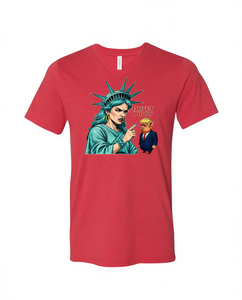 Camiseta Quiet Piggy Liberty Edition, Unisex, Manga Corta, Cuello Redondo, Estampado Gráfico, Impresión Digital, Ropa Promocional para Adultos - Product Image 1