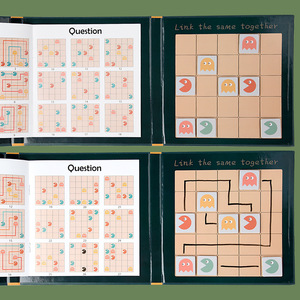 Gioco del Labirinto 3D in Legno per Bambini, Libro Pieghevole, Giocattolo Educativo per l'Allenamento del Pensiero Logico - Product Image 4