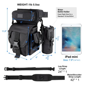 Tactische heuptas met MOLLE-systeem, verstelbaar, meerdere vakken, OEM ODM fabrikant - Product Image 3