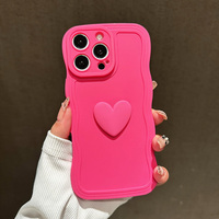 Coque de téléphone en silicone pour Samsung S35 S25 S24 S23 Ultra A35 A15 A05S A53 A54 A73 5G A71 A72 A13 TPU Gradient Love Heart Wave