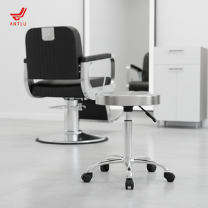 Chaise de travail professionnelle AntluPlus à rotation 360° pour barbier, <span class=keywords><strong>coiffeur</strong></span>, technicien, tabouret pivotant pour salon de beauté - Product Image 5