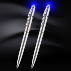 Bolígrafo Creativo con Luz UV LED Mágica, Artículo Novedoso con Tinta Invisible para la Escuela/Oficina, Bolígrafo Espía de Acero Inoxidable para Regalos - Product Image 1