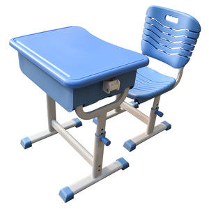 Conjunto de escritorio y silla para estudiantes Mingzhong, ajustable en altura, de plástico, para primaria y secundaria. - Product Image 2