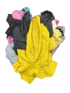 Công Nghiệp Nhiều Màu 100% Bông Làm Sạch Rags Sử Dụng Vải Dầu Cắt Vào 10Kg & 25Kg Gói Dệt Chất Thải - Product Image 3