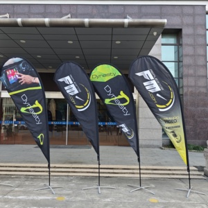 Tùy chỉnh in di động quảng cáo ngoài trời swooper lông cờ quảng cáo bãi biển logo cho triển lãm thương mại biểu ngữ - Product Image 3