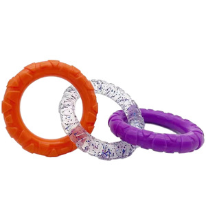Dogs Chew Toys Rubber Teeth Cleaning Bite Rings For Small Medium Dogs Indoor Play Training Exercise Pet Supplies - Product Image 1