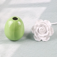 Cadeau de luxe décoration de la maison arôme parfumé plâtre désodorisant fait à la main en céramique porcelaine fleur parfum huile roseau diffuseur
