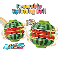 Balle Fidget Spinner à Pression, Jouet Anti-Stress et Anti-Anxiété, Spinner de Bureau pour Enfants et Adultes avec Motifs Fruités