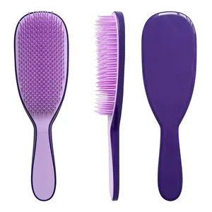 Plastic Hairbrush Detangler Hairbrush Flexible Detangling Hair Brush And Comb