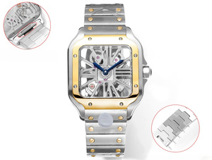 Montre mécanique automatique élégante et tendance, cadran entièrement ajouré, bracelet à dégagement rapide, luxe discret - Product Image 1