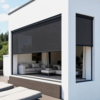 Store banne extérieur rétractable coupe-vent, sur mesure OEM, pour balcon et terrasse