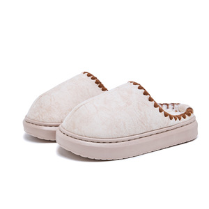 Nouvelles pantoufles d'intérieur chaudes et douces en fausse fourrure pour couple, style moelleux, pour femmes et dames, idéales pour l'hiver - Product Image 6