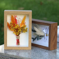 Bouquet de fleurs séchées naturelles préservées faites à la main en gros, cadre photo, cadeau original pour décoration murale, de table, de la maison, ou comme souvenir de mariage/fête