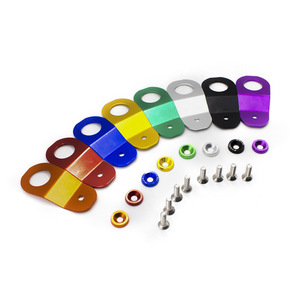 Aluminum <b>Radiator</b> <b>Bracket</b> Clip YC100348 For Car Modification Upgrade Universal Fit Orange Green Color Options - Product Image 3