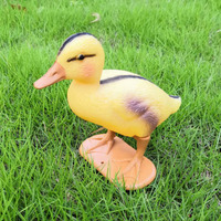 Décoy de canard en plastique PE réaliste, style bébé canard, deux couleurs, pour la chasse en extérieur, appât de canard jaune, directement de l'usine