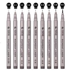 Stylos feutres micro-pointe noirs, stylos de précision à encre pigmentée noire pour le dessin et le croquis - Product Image 5