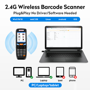 JR Máy quét cầm tay di động PDA thu thập dữ liệu 2.4G khoảng cách truyền dài để quản lý hàng tồn kho - Product Image 2