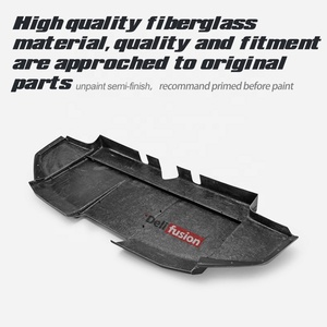 For Honda 17-19 Civic Type R FK8 VRSAR1 Rear Bumper Bottom Fiberglass Diffuser <b>Kit</b>(NOT for 20) - Product Image 5