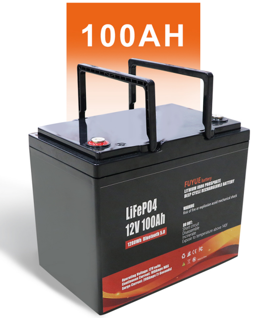12V 100Ah Deep Cycle LiFePO4 Battery Prismatic Lithium Ion Battery for Solar Storage System