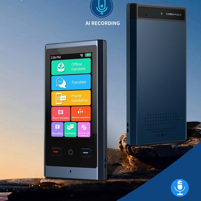 Z9 Smart AI Translator Multi-Language Offline Photo Translator Factory Direct Sale Android Operation System IPS Display Color