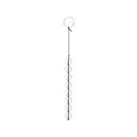 Perles anales en verre cristal transparent, jouet sexuel pour adultes, masturbation en chambre, exercice BDSM, dilatateur, corde vibrante, équipement de bondage