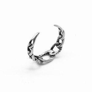 yunnique Retro Fashion Geometric Spike <b>Open</b> <b>Ring</b> Titanium Steel Men's Jewelry Gift - Product Image 3