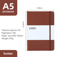 Cahier de notes A5 personnalisé, couverture unie, Pages vierges, couleurs disponibles