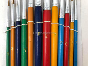 Ensemble de pinceaux de peinture d'artiste <span class=keywords><strong>aquarelle</strong></span> en poils de <span class=keywords><strong>mouton</strong></span> noir de haute qualité pour la peinture de détails fins - Product Image 5
