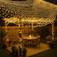 Lampu Hias LED Bunga untuk Dekorasi Natal, Ramadhan, Pernikahan, Luar Ruangan, Grosir Pabrik, Tahan Air IP55, 24V-230V