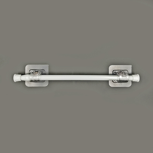 Toptan yeni perde aksesuarları ABS plastik hiçbir matkap çubuk parantez yüz duvar Crossbar kanca kendinden yapışkanlı tutucular - Product Image 6