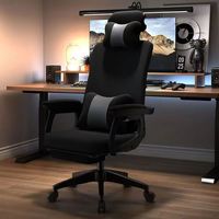 Chaise de jeu ergonomique en cuir PU, hauteur réglable, vérin à gaz 3 positions, support lombaire, rotation à 360 degrés pour de longues heures