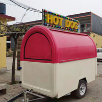Remolque de comida móvil, carrito expendedor de palomitas de maíz, aperitivos, para negocios callejero, novedad