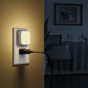 Mini Square LED Night <b>Light</b> with Dusk to Dawn Sensor, <b>Plug</b>-<b>in</b> Indoor Lamp 0.5w US JP <b>Plug</b>, OEM Custom Color Temperature - Product Image 5