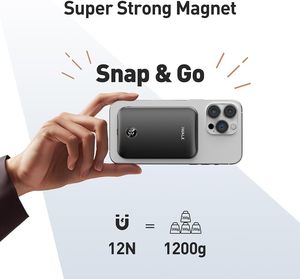 Tienda de liquidación <span class=keywords><strong>IWALK</strong></span>, Banco de energía de carga de teléfono magnético, pantalla LED de 5000mAh, pantalla Digital, cargador inalámbrico de carga rápida - Product Image 3