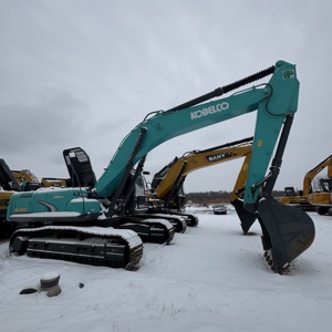 รถขุดไฮดรอลิก Kobelco SK350LC ขนาด 35 ตัน เครื่องยนต์ฮีโน่ พร้อมมอเตอร์และปั๊มสำหรับขุดดิน อุปกรณ์ก่อสร้างมือสอง - Product Image 1