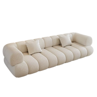 Sofá Modular de Esquina en Forma de L, Moderno y Lujoso, para Sala de Estar, Muebles para el Hogar, Sofá Seccional de Terciopelo Teddy