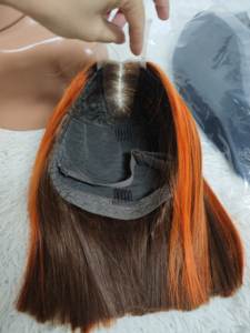 โปรโมชั่น $49 12A วิกผมเวียดนามแบบไม่ต้องใช้กาว วิกผมบ๊อบแบบปิดหน้าผากด้วยเชือกผูก 2x6 ขนาด 12 นิ้ว ผมตรงแบบ SDD 100% วิกผมแท้จากคน ขายส่ง - Product Image 6