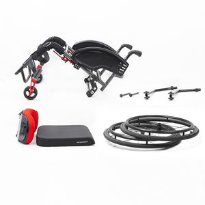 Silla de ruedas deportiva <span class=keywords><strong>manual</strong></span> de luz de ocio activa de aleación de aluminio portátil económica - Product Image 6