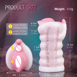 YOCY Masturbateur masculin à ventouse pour pénis, en forme de vagin de <span class=keywords><strong>cochon</strong></span>, vagin artificiel, vagin de <span class=keywords><strong>cochon</strong></span>, poche vaginale, masturbateur masculin, jouets sexuels - Product Image 2