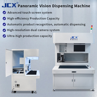 Máquina dispensadora de pegamento omnidireccional de doble plataforma con cámara de doble lente para automatización industrial para alta eficiencia